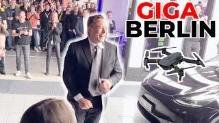 TESLA GIGA BERLIN - ELON DANCING WITH DRONE - PARTY HARD | EFIEBER