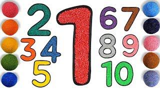 Number coloring pages Learn Colors Learn numbers for toddler