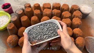 Super Gritty Sand Cement with Extra Gritty ToppingsDry Floor + Claypot Crumbles |Dustplay ASMR