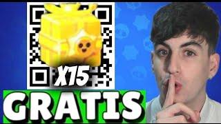 x15 REGALOS NAVIDAD GRATIS! Con CODIGO QR OFICIAL De Brawl Stars 2024!Desmintiendo trucos