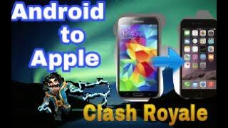 How to transfer clash Royale profile from android to ios/iphone