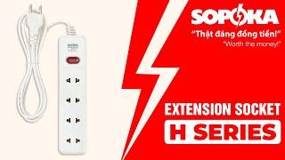 SOPOKA EXTENSION SOCKET - H SERIES #powerstrips #sopoka #led #vietnam #madeinvietnam