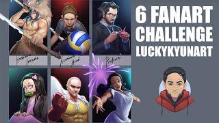 #SixFanarts Challenge! Speedpaint | luckykyunart