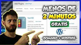 Cómo CREAR mi PÁGINA WEB con dominio y HOSTING GRATIS en MENOS de 2 MINUTOS ‎