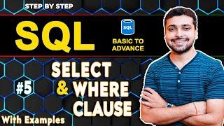 SELECT Statement & WHERE Clause with Example | Operators in SQL | SQL Tutorial in Hindi 5