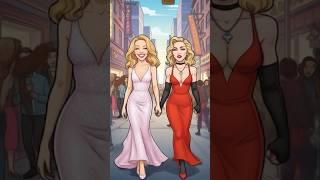 Madonna and Kylie Minogue walking together and dancing together. #KylieMinogue #Madonna #AI