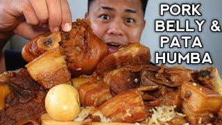 PORK BELLY AND PATA HUMBA | INDOOR COOKING | MUKBANG PHILIPPINES