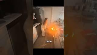 Never Do This in a Kitchen Fire! ️