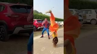 This is India bro #gymnast #acrobatics #action #stunt #viralshorts #girlpower #desi  #spiderman