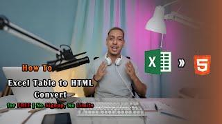 How to Convert Excel Table to HTML for FREE | No Signup, No Limits 2024 | SCP_APPS @Sl_tech_update