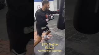 Brian Norman throwing blows at the heavybag #boxing