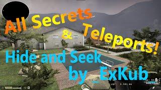 CS:GO Hide and Seek _exkub_ All Locations, Secrets, and Teleports!