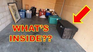 THERE WAS A LOCKED TOTE IN THIS ABANDONED STORAGE UNIT!