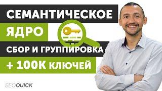 Семантическое Ядро: Кластеризация/Группировка 100К Ключей (SEOquick)