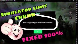 PUBG MOBILE LITE Server Busy : Simulator limit error Solver 100% | Working for All Emulators..