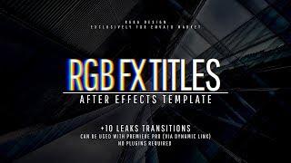 Titles RGB FX After Effects Template [ perfect for film intro, social media, quotes, vlog ]