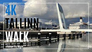 【4K】 Estonia Tallinn Walk - Tallinna Sadam, Port of Tallinn with City Sounds