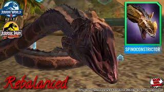 SPINOCONSTRICTOR! First Look! All New 3.0.30 Rebalanced Unique | Jurassic World Alive