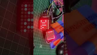 Dot matrix display , electronic project , school project for beginners