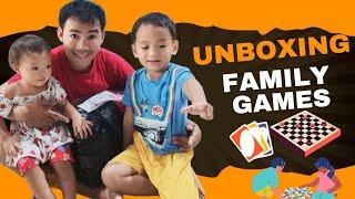 Unboxing our family games materials || PR's Vlog & TV