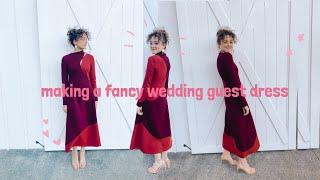 how to make a fancy wedding guest cocktail dress! (tutorial)