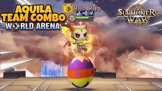 Aquila Ft. Lydia Team Combo in World Arena - Summoners War