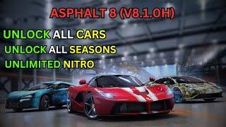 Asphalt 8 CT - Unlock All Cars, Unlimited Nitro | (v8.1.0h)