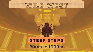 Steep Steps 900m to 1000m | Wild West | 3rd Mountain #roblox #steepsteps