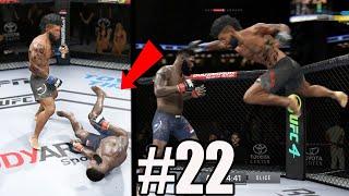 BRUTAL FLYING SUPERMAN KNOCKOUT! EA SPORTS UFC 4 PS5 CAREER Gameplay #22