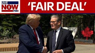 G7 summit: Trump, Starmer announce 'fair' US-UK trade deal | LiveNOW from FOX
