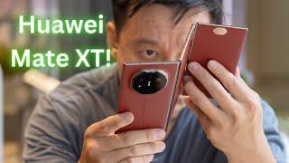 Huawei Mate XT Hands-On: Tri-Fold with Flagship Camera!