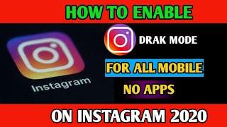 how to get instagram dark mode android