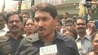 YSR Congress protests, calls party MLA's suspension mockery of constitution