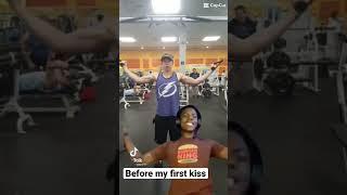 That kiss gave me a glow up #gym #motivation