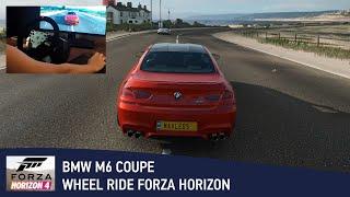 Red car BMW M6 COUPE (Steering wheel) Artplays V-1200 in Forza Horizon 4 Gameplay