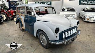 1968 MORRIS MINOR 1000 | MATHEWSONS CLASSIC CARS | AUCTION: 25, 26 & 27 JUNE 2025