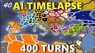 Medieval 2 TW 400 Turn Timelapse but with more factions