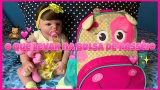 O que levar na bolsa de passeio🩷| *Bebê Reborn*  - Duda Reborn