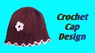 Crochet Cap Design for Beginners| Crosia se Bacche ki Cap Banane ka Tarika | Crosia Cap Design