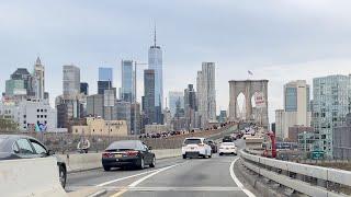 Driving New York City - Brooklyn Bridge to Midtown