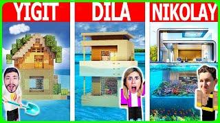 Minecraft FAKİR vs ZENGİN: SU ÜZERİNDE EN GÜVENLİ GÜVENLİK EVİ İNŞA ETME YARIŞMASI