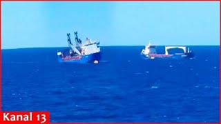 The Russian ship Ursa Major sank after an explosion in the Mediterranean Sea