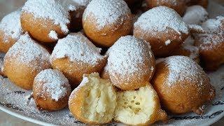 БЫСТРЫЕ ПОНЧИКИ ФРИТУЛЕ без дрожжей/Donuts Fritule