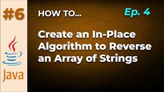 In-Place Algorithm to Reverse an Array of Strings in Java