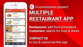 Multiple Restaurant iOS App Template & Customization - The best app HiCom Solutions