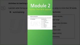 TKT Module 2 Full Practice Test with Answers  Teaching Knowledge Test