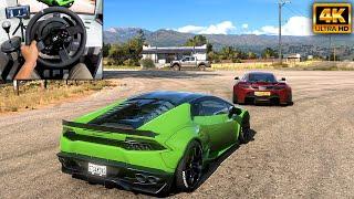 Lamborghini Huracan & McLaren 650s Coupe | Forza Horizon 5 | Thrustmaster T300RS gameplay