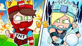 MINECRAFT ARMADURA de TNT vs ARMADURA de HIELO LEGENDARIAS  BEBE MILO ROLEPLAY