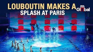 Christian Louboutin Makes A  Huge Splash At Paris Fashion Week, Show Featured Olympic Swimmers