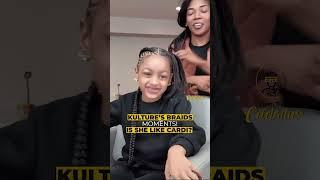 Kulture's Braids Moments! | Mini Cardi B in the Making?  #cardib #kulture